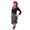 ChicStar Miss Priss Pinup Ruffle Skirt In Gray