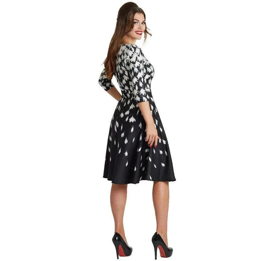 Dolly & Dotty Beatrix Swing Dress In Snowdrop Print 4 Dolly & Dotty Beatrix Swing Dress In Snowdrop Print