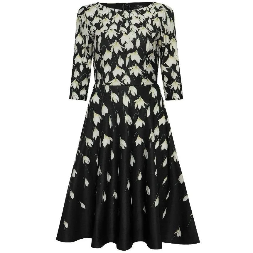 Dolly & Dotty Beatrix Swing Dress In Snowdrop Print 5 Dolly & Dotty Beatrix Swing Dress In Snowdrop Print