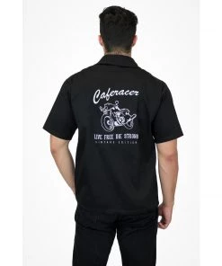 Hemet Men's Caferacer Work Shirt In Black