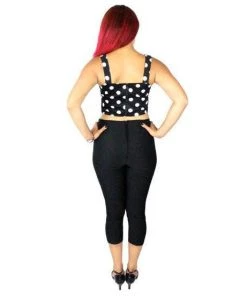 Women's Apparel Hemet Pinup Capris In Black 9 Women's Apparel Hemet Pinup Capris In Black
