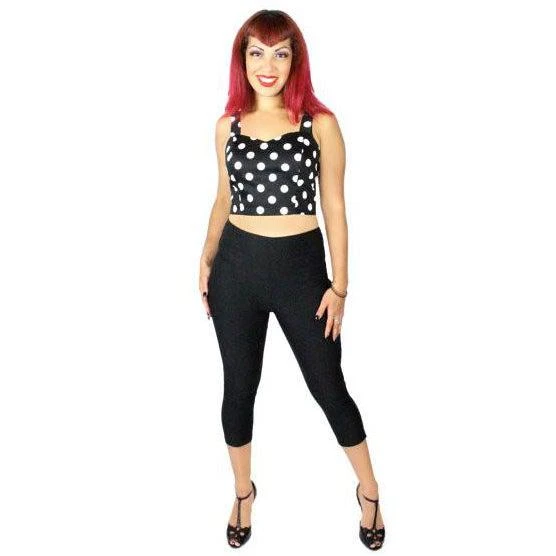 Women's Apparel Hemet Pinup Capris In Black 6 Women's Apparel Hemet Pinup Capris In Black