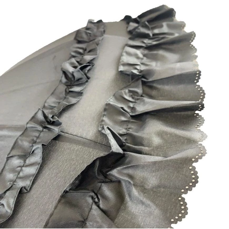 Women's Apparel Soake Classic Frilly Pagoda Umbrella In Black 5 Women's Apparel Soake Classic Frilly Pagoda Umbrella In Black