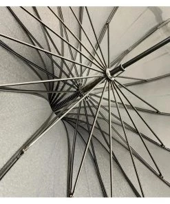 Women's Apparel Soake Frilly Pagoda Umbrella In Black Polka Dots