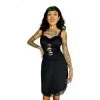 Women's Apparel Switchblade Stiletto Dolly Concho Fringe Dress In Black Leopard
