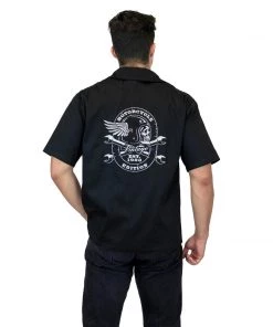 Women's Apparel Hemet Men's Motorcycle Edition Work Shirt In Black