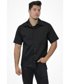 Hemet Men's Caferacer Work Shirt In Black