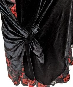 ChicStar Lace Stole Cape In Black Velvet Women's Apparel