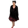 ChicStar Lace Stole Cape In Black Velvet Women's Apparel