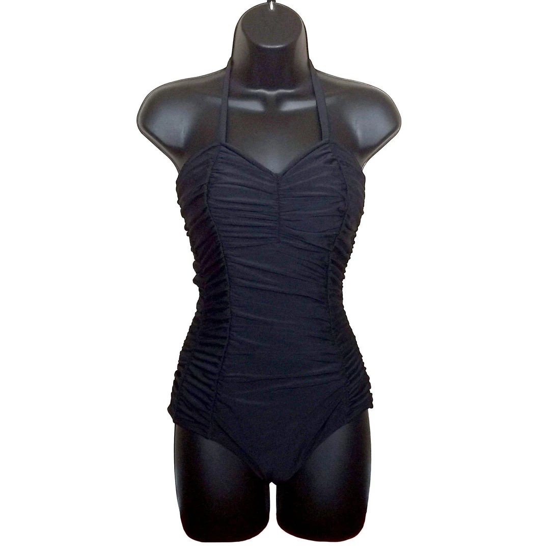 Women's Apparel Tatyana 1-Piece Swimsuit Ruched Rosie In Black 4 Women's Apparel Tatyana 1-Piece Swimsuit Ruched Rosie In Black