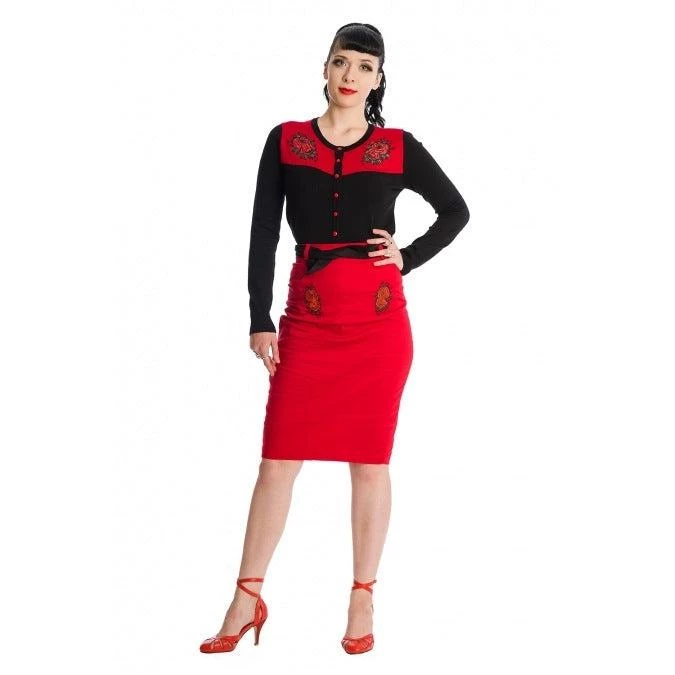 Banned Blooming Rose Cardigan Women's Apparel 4 Banned Blooming Rose Cardigan Women's Apparel