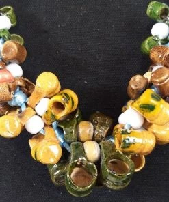 Glitz Glam And Rebellion Accessories Vintage Hand Made Mexican Pottery Necklace And Earrings 11 Glitz Glam And Rebellion Accessories Vintage Hand Made Mexican Pottery Necklace And Earrings
