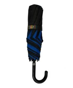 Women's Apparel Soake Folding Umbrella In Blue And Black Swirl