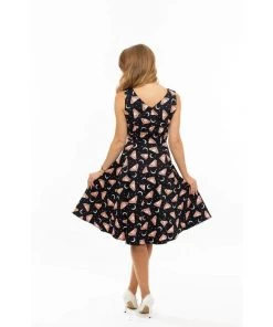 Women's Apparel Eva Rose V-Neck Swing Dress In Butterfly Moon Print 11 Women's Apparel Eva Rose V-Neck Swing Dress In Butterfly Moon Print