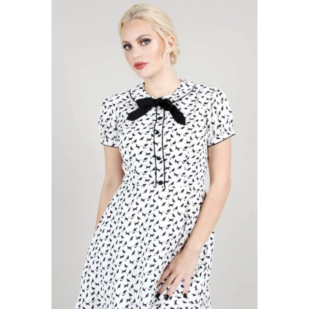 Voodoo Vixen Caddie Cat Print Dress Women's Apparel 4 Voodoo Vixen Caddie Cat Print Dress Women's Apparel