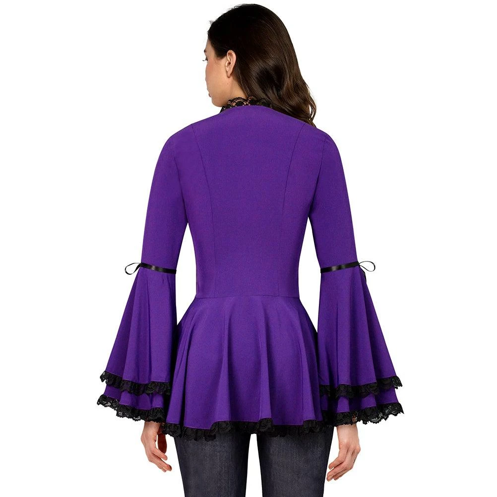 ChicStar Calliope Lace Corset Top In Purple Women's Apparel 5 ChicStar Calliope Lace Corset Top In Purple Women's Apparel