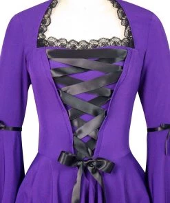 ChicStar Calliope Lace Corset Top In Purple Women's Apparel 9 ChicStar Calliope Lace Corset Top In Purple Women's Apparel
