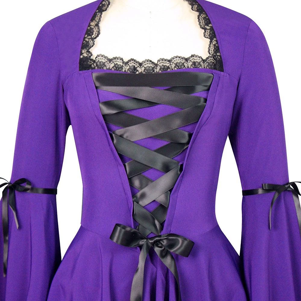 ChicStar Calliope Lace Corset Top In Purple Women's Apparel 6 ChicStar Calliope Lace Corset Top In Purple Women's Apparel