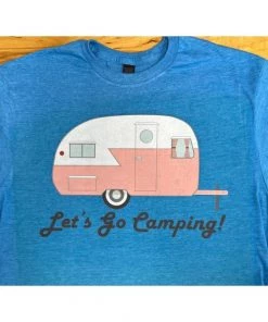 Star Struck Clothing Camping Tee In Blue Women's Apparel