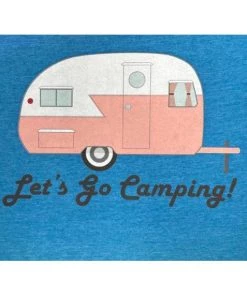 Star Struck Clothing Camping Tee In Blue Women's Apparel