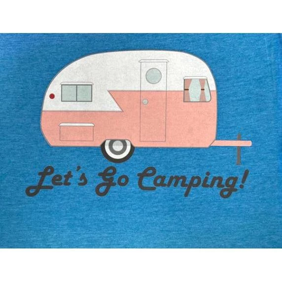 Star Struck Clothing Camping Tee In Blue Women's Apparel 4 Star Struck Clothing Camping Tee In Blue Women's Apparel