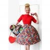 Dolly & Dotty Carolyn Skirt In Pop Art Print Women's Apparel