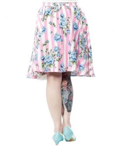 Sourpuss Carousel Roses Sweets Swing Skirt