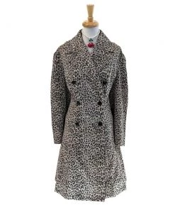 ChicStar Cassie Blanca Trench Coat In Leopard Women's Apparel