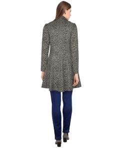 ChicStar Cassie Blanca Trench Coat In Leopard Women's Apparel