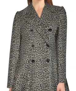ChicStar Cassie Blanca Trench Coat In Leopard Women's Apparel