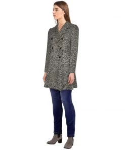 ChicStar Cassie Blanca Trench Coat In Leopard Women's Apparel