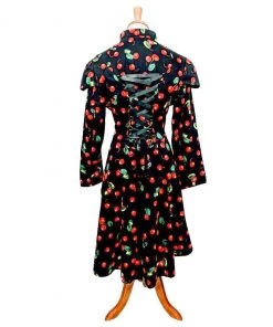 ChicStar Corset-Backed Cherries Jacket In Black 13 ChicStar Corset-Backed Cherries Jacket In Black