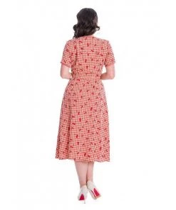 Banned Cherry Amore Gingham Swing Dress