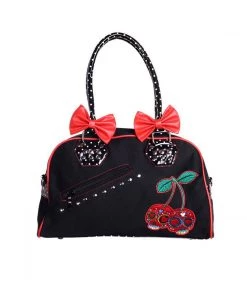 Banned Cherry Skull Dots Handbag Accessories