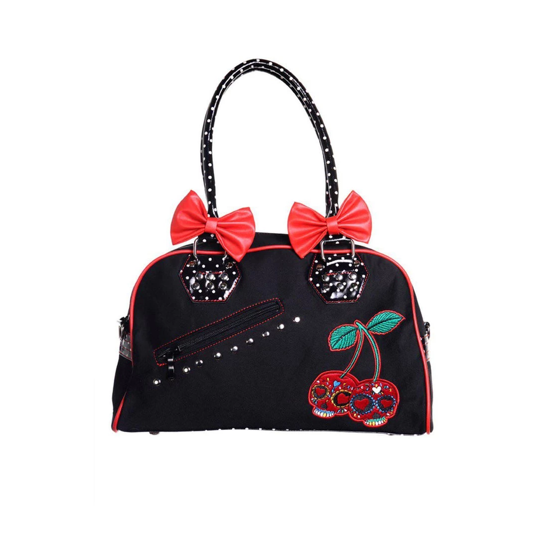 Banned Cherry Skull Dots Handbag Accessories 3 Banned Cherry Skull Dots Handbag Accessories