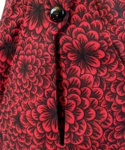 ChicStar Women's Apparel Anita Swing Skirt In Red Floral 13 ChicStar Women's Apparel Anita Swing Skirt In Red Floral