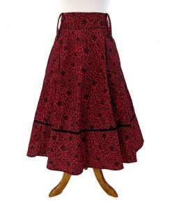 ChicStar Women's Apparel Anita Swing Skirt In Red Floral