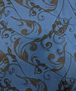 ChicStar Floral Fanna Swing Dress In Blue