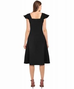 ChicStar Women's Apparel Claudia Swing Dress In Black
