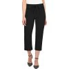 ChicStar Women's Apparel Cropped Tie-Waist Pants In Black