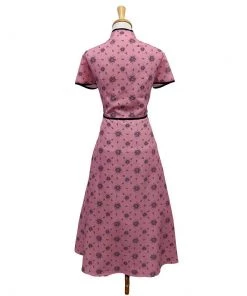 ChicStar Dolly Swing Dress In Pink & Black