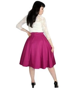 Hemet Flowy Fuschia Circle Skirt Women's Apparel