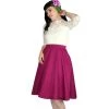 Hemet Flowy Fuschia Circle Skirt Women's Apparel