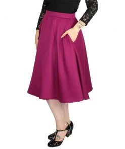 Hemet Flowy Fuschia Circle Skirt Women's Apparel