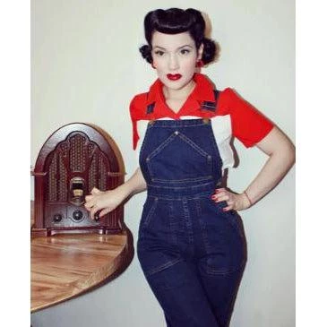 Star Struck Clothing Classic Overalls In Indigo Blue Women's Apparel 4 Star Struck Clothing Classic Overalls In Indigo Blue Women's Apparel