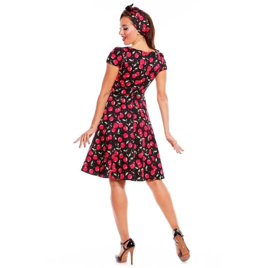 Dolly & Dotty Claudia Swing Dress In Cherries Print Women's Apparel 5 Dolly & Dotty Claudia Swing Dress In Cherries Print Women's Apparel