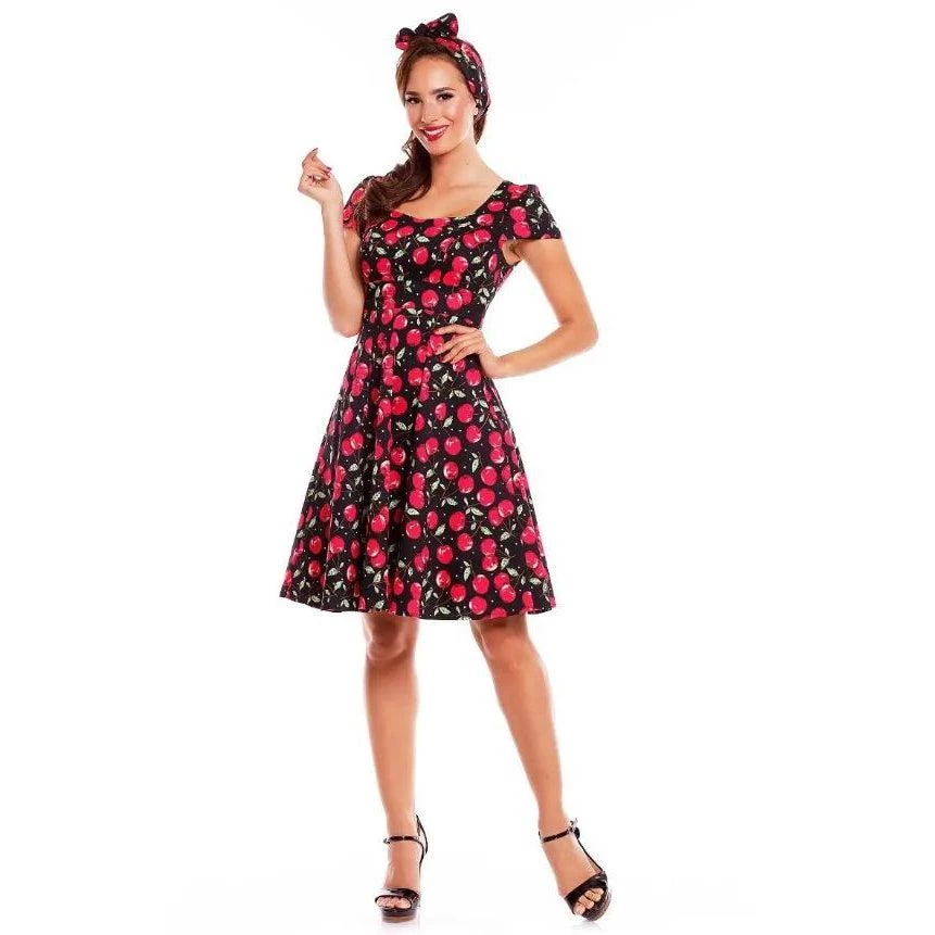Dolly & Dotty Claudia Swing Dress In Cherries Print Women's Apparel 4 Dolly & Dotty Claudia Swing Dress In Cherries Print Women's Apparel