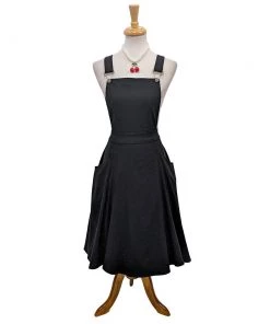 Collectif Kayden Overalls Swing Dress In Black Women's Apparel