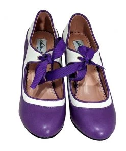 Collectif Lulu Hun Jeanie Heels In Purple Women's Apparel