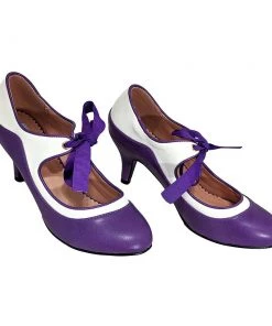 Collectif Lulu Hun Jeanie Heels In Purple Women's Apparel
